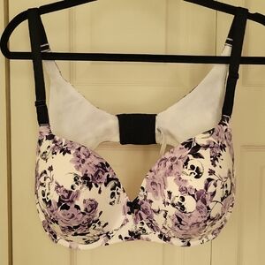 Torrid NWOT Floral and Skull Purple and Black Padded Women's Bra and Panties.